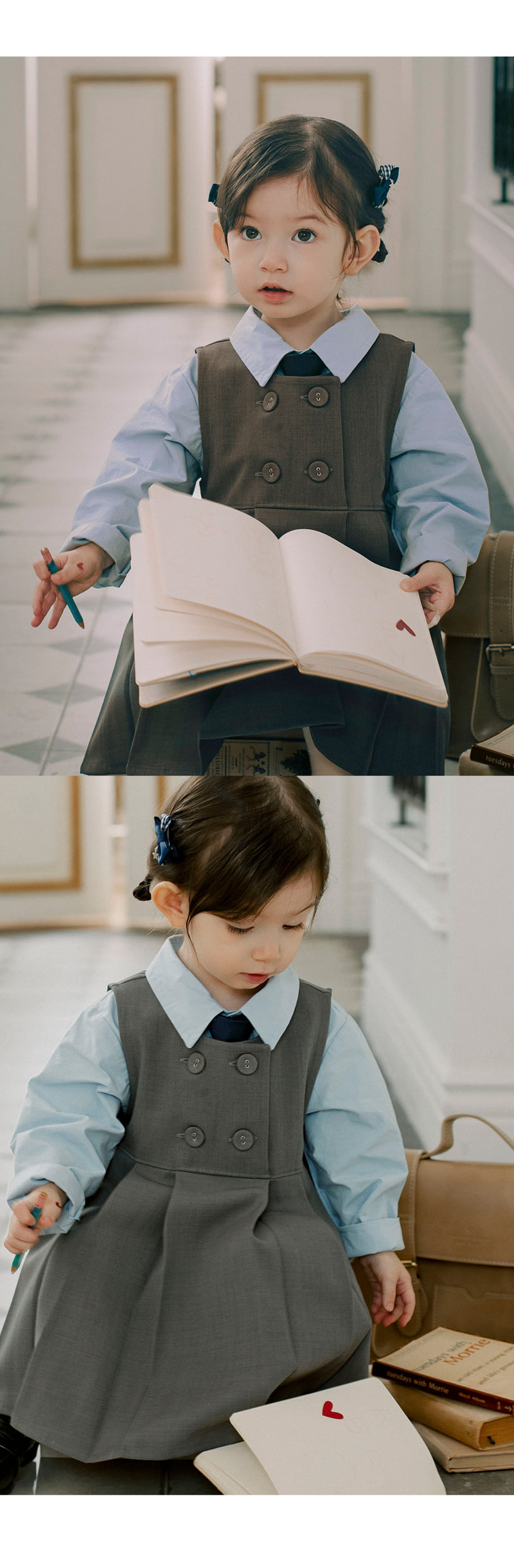 Kids Clara - Korean Baby Fashion - #babyoutfit - Ashley Baby One-piece - 3