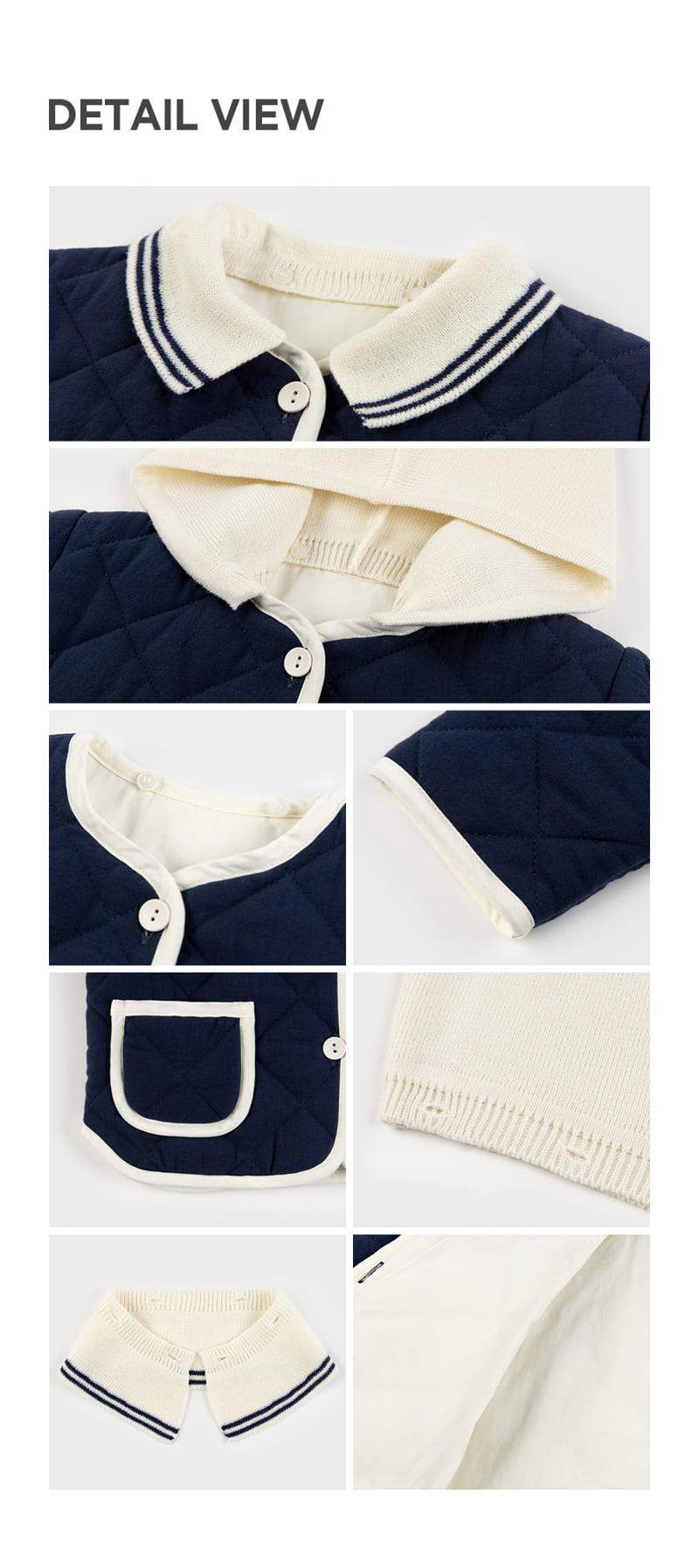 Kids Clara - Korean Baby Fashion - #babyoutfit - Marian Quilted Hooded Baby Jacket - 6
