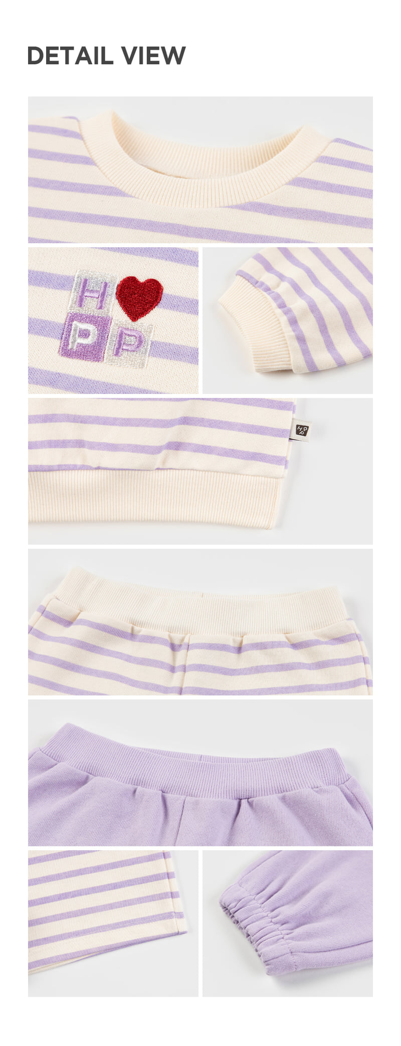 Kids Clara - Korean Baby Fashion - #babyoutfit - Laia Three-piece Set-up_purple - 6