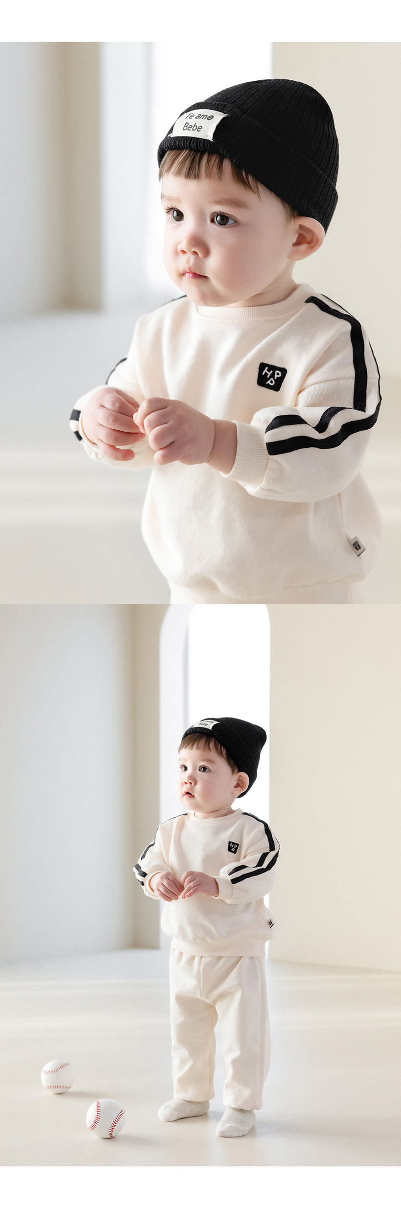 Kids Clara - Korean Baby Fashion - #babyoutfit - Martina Three-piece Baby Set-up - 2