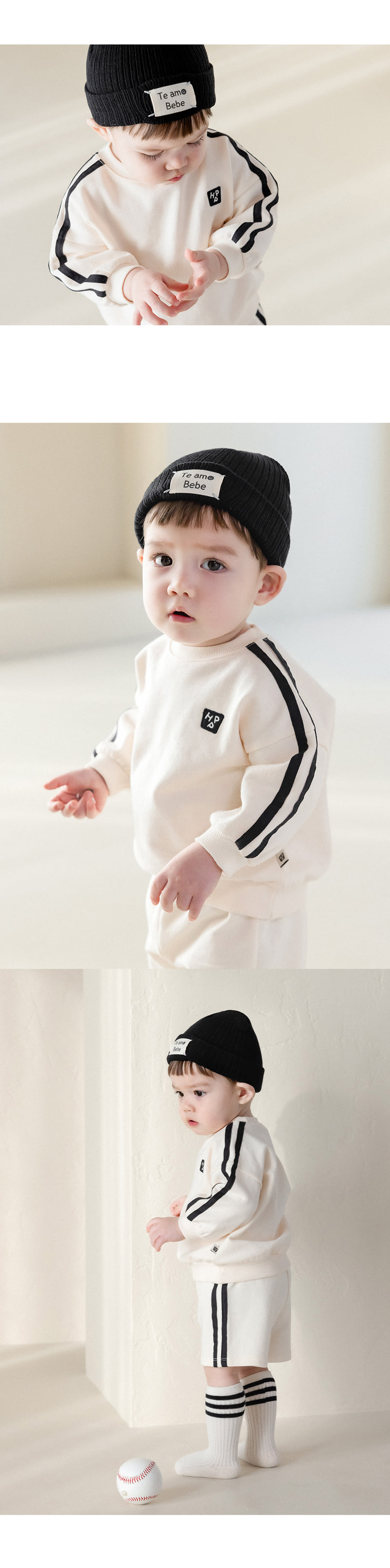 Kids Clara - Korean Baby Fashion - #babyoutfit - Martina Three-piece Baby Set-up - 3