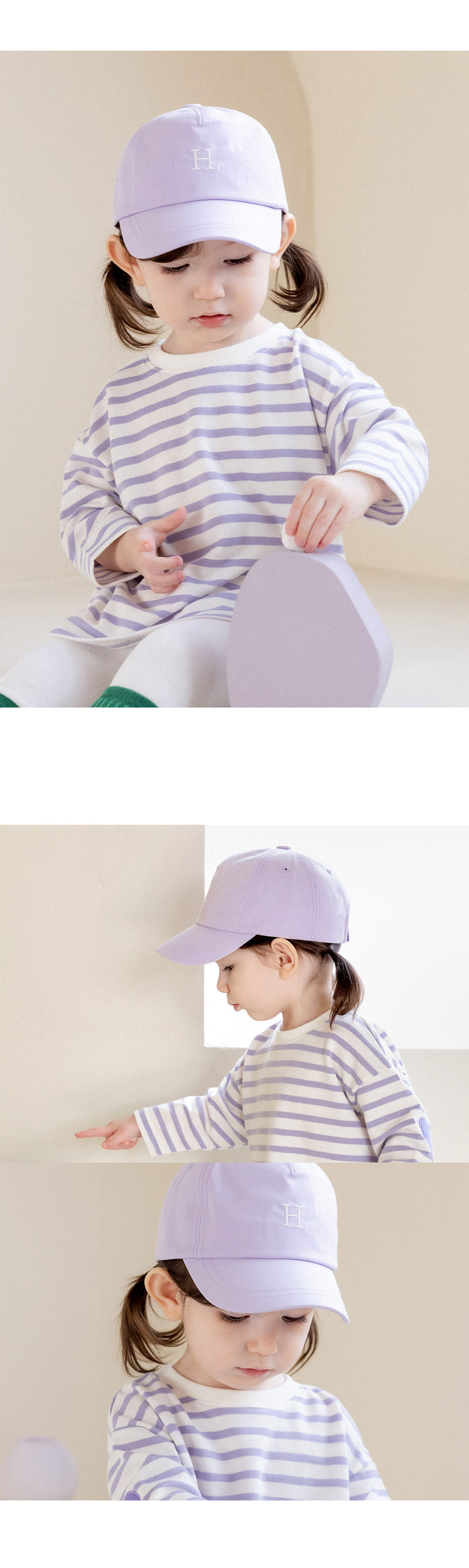 Kids Clara - Korean Baby Fashion - #babyoutfit - Haring Baby Ball Cap - 6
