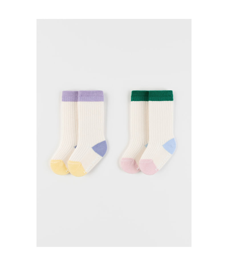 Kids Clara - Korean Baby Fashion - #babyootd - Foody Baby Knee Socks (set of 5) - 4