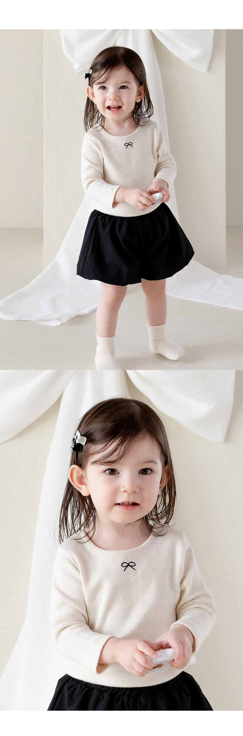 Kids Clara - Korean Baby Fashion - #babyoutfit - Bellanie Baby Tee - 3