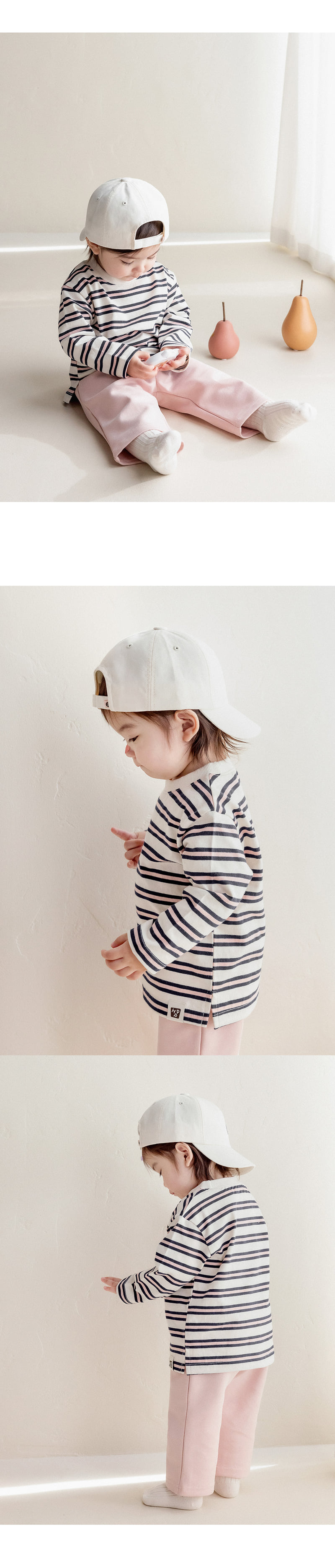 Kids Clara - Korean Baby Fashion - #babywear - Colby Striped Baby Tee - 2