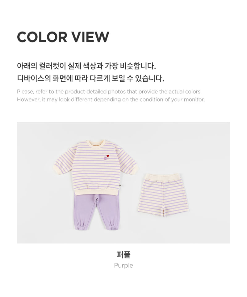 Kids Clara - Korean Baby Fashion - #babywear - Laia Three-piece Set-up_purple - 7
