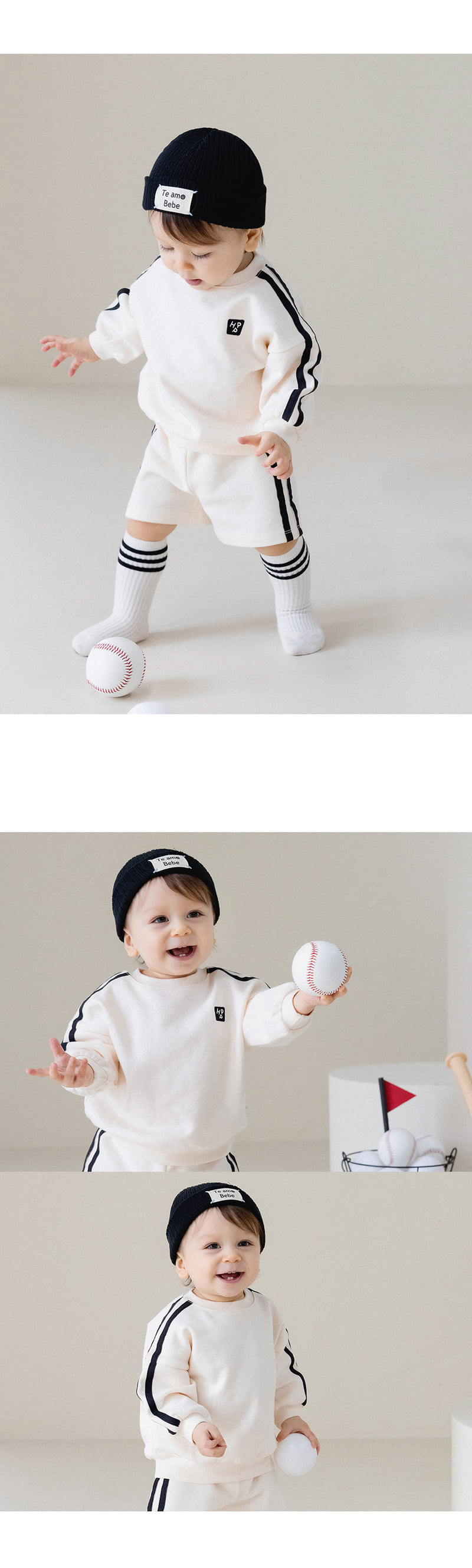 Kids Clara - Korean Baby Fashion - #babyoutfit - Martina Three-piece Baby Set-up - 4