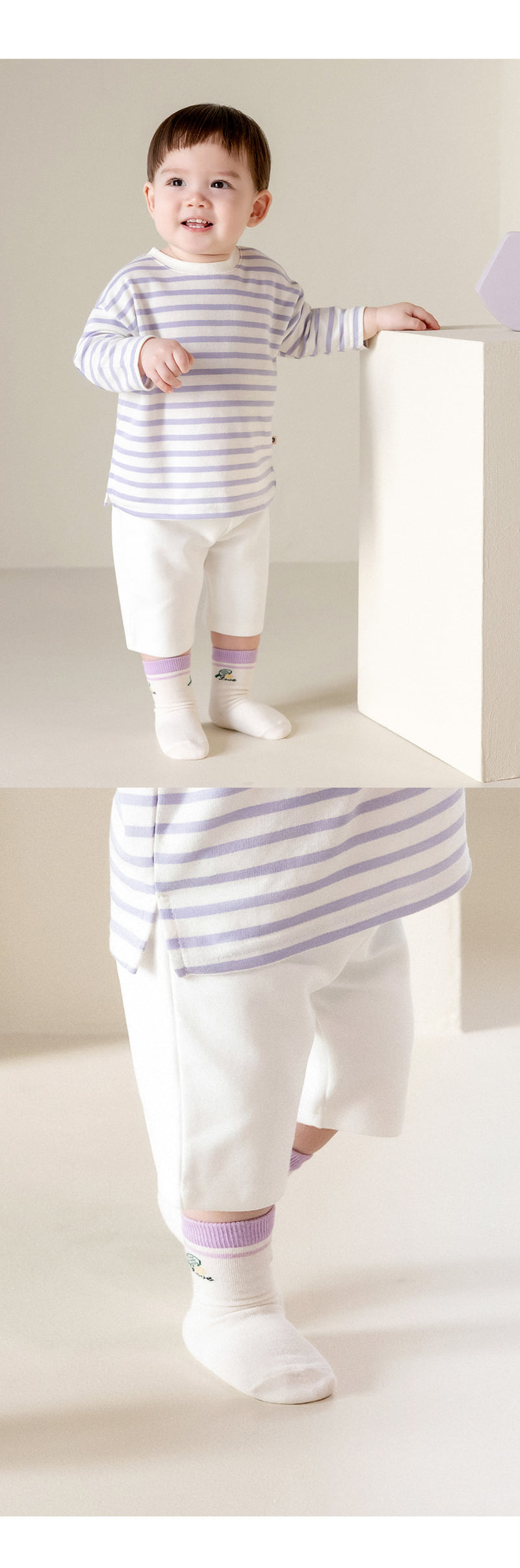 Kids Clara - Korean Baby Fashion - #onlinebabyboutique - Dunst Socks (set of 5) - 3