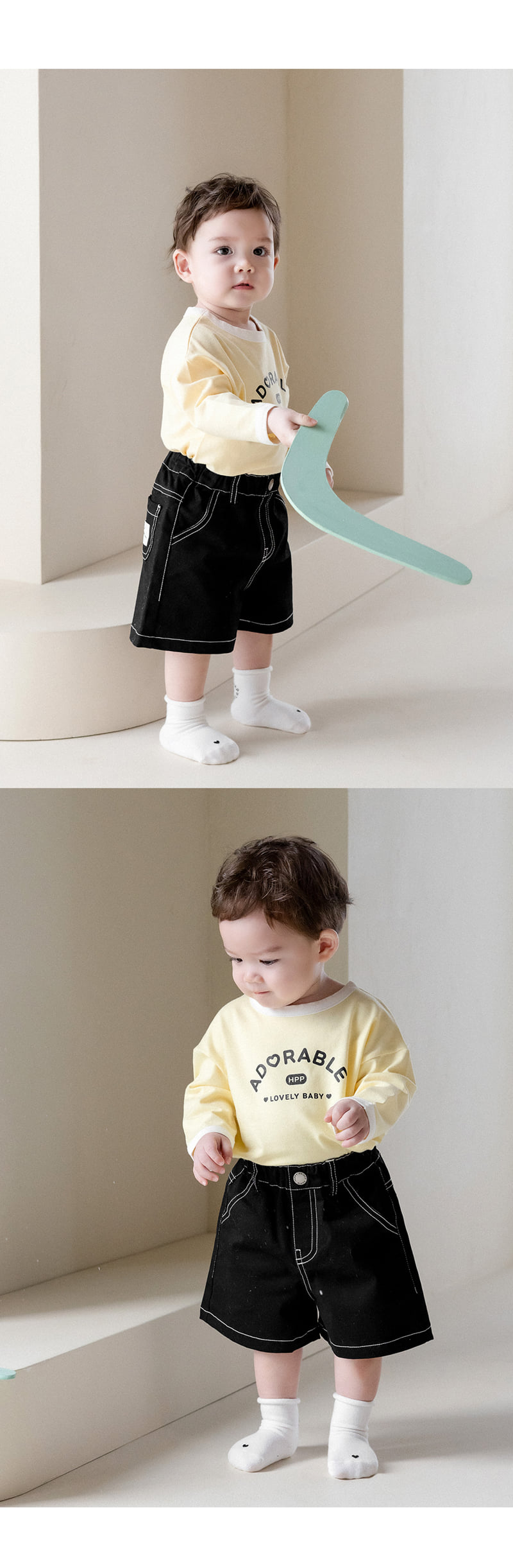 Kids Clara - Korean Baby Fashion - #onlinebabyboutique - Kua Bermuda Baby Pants - 5