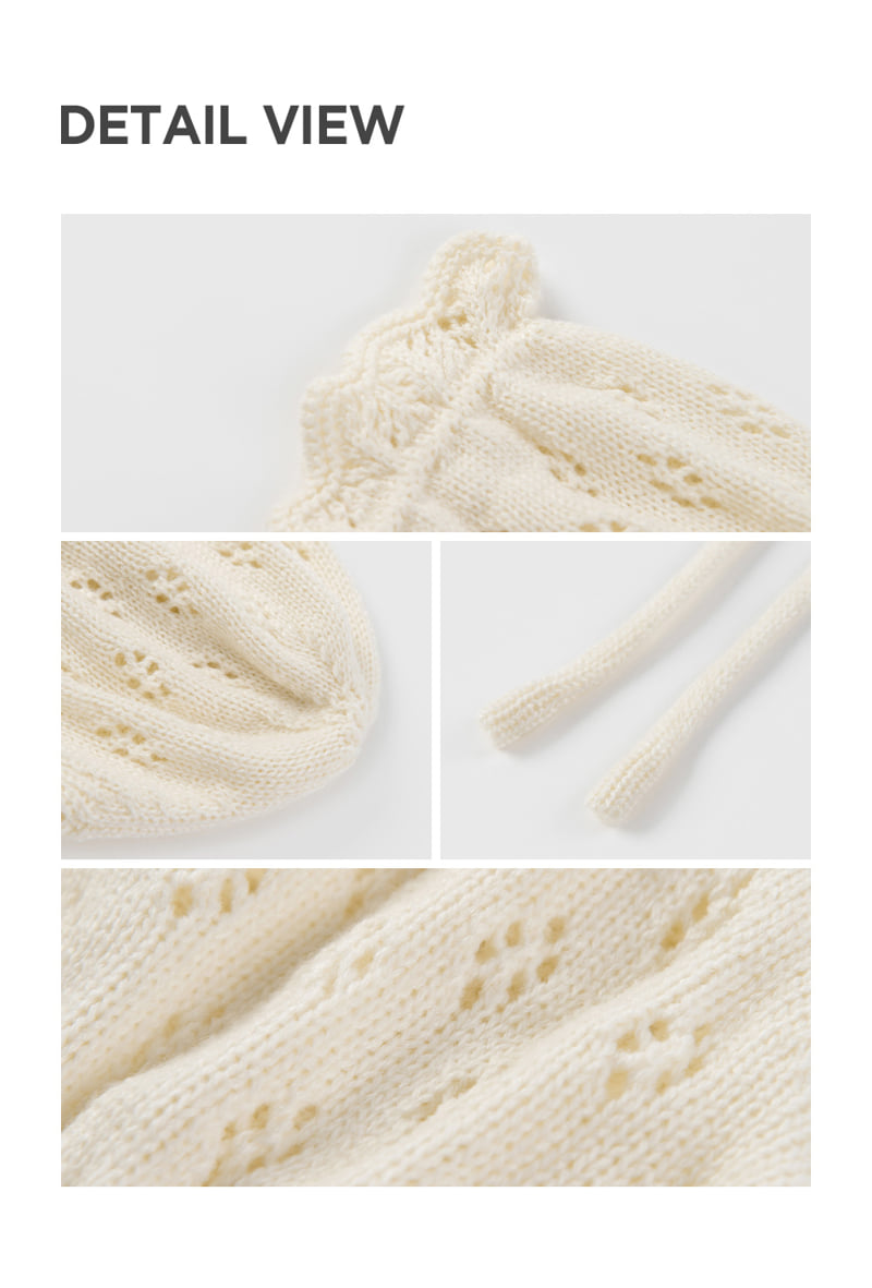 Kids Clara - Korean Baby Fashion - #onlinebabyboutique - Ribbed Knit Baby Bonnet - 5
