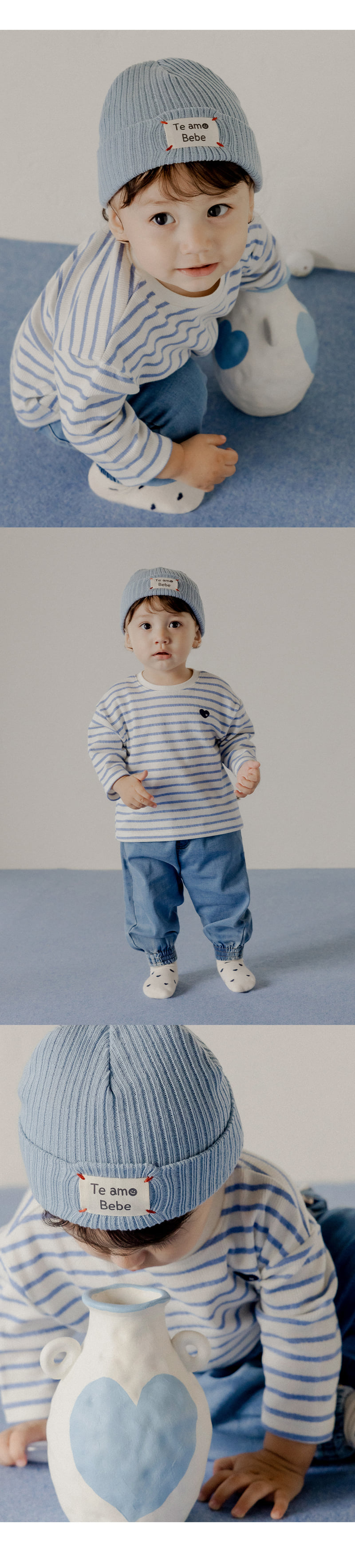 Kids Clara - Korean Baby Fashion - #onlinebabyshop - Xeno Ribbed Baby Beanie - 5