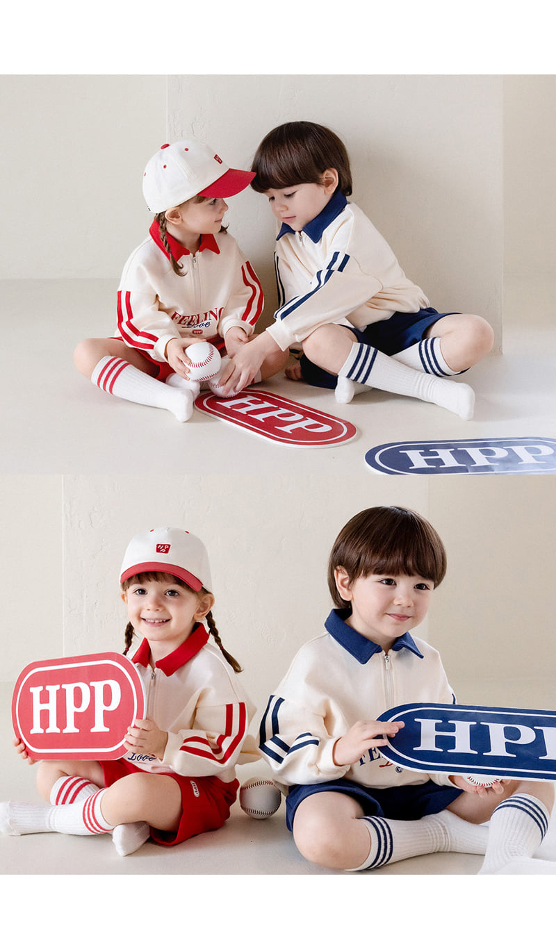 Kids Clara - Korean Baby Fashion - #onlinebabyboutique - Regan Three-piece Set-up_navy - 4