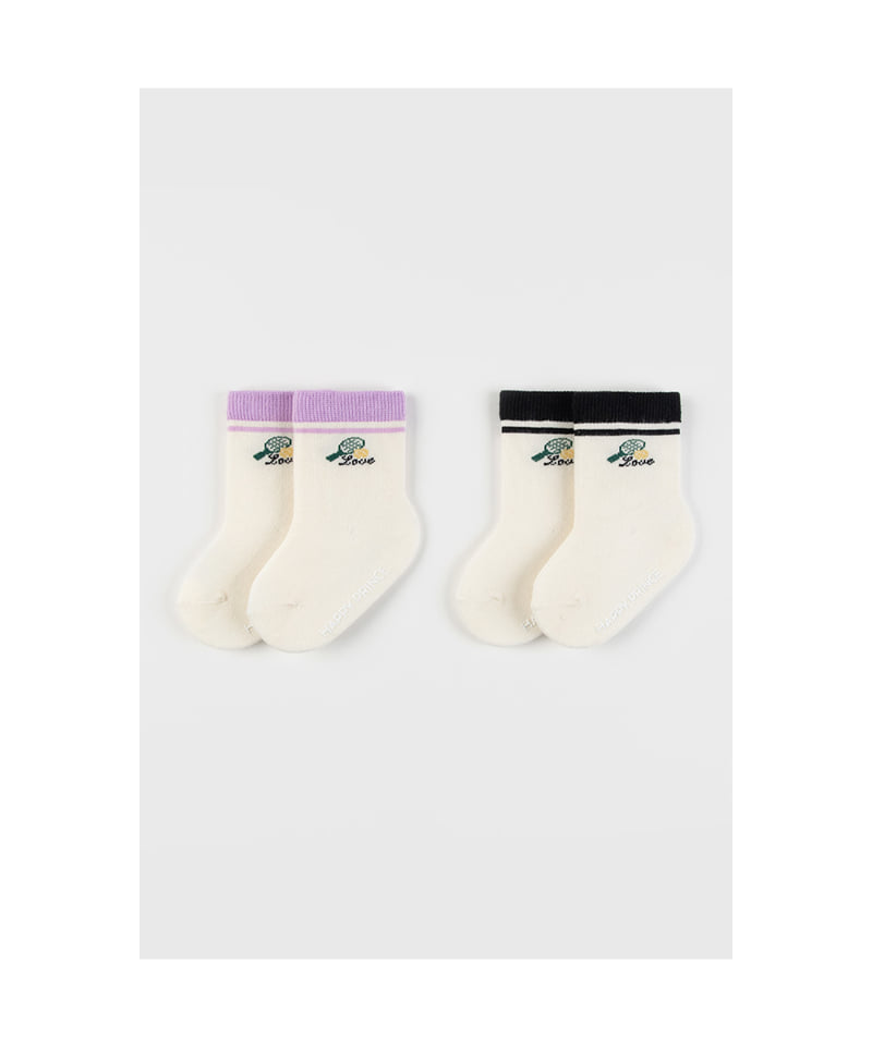Kids Clara - Korean Baby Fashion - #onlinebabyboutique - Dunst Socks (set of 5) - 4