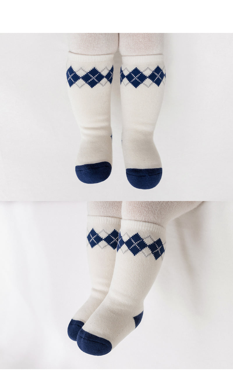Kids Clara - Korean Baby Fashion - #onlinebabyshop - Pf Baby Knee Socks (set of 5) - 3