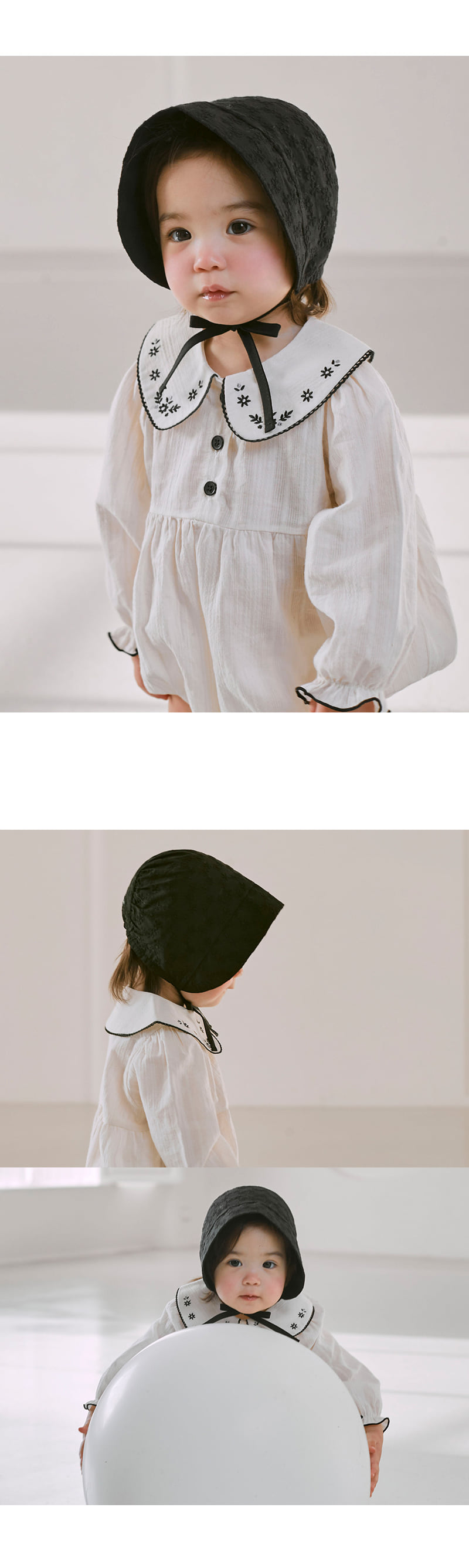 Kids Clara - Korean Baby Fashion - #onlinebabyshop - Hey Baby Bonnet - 2