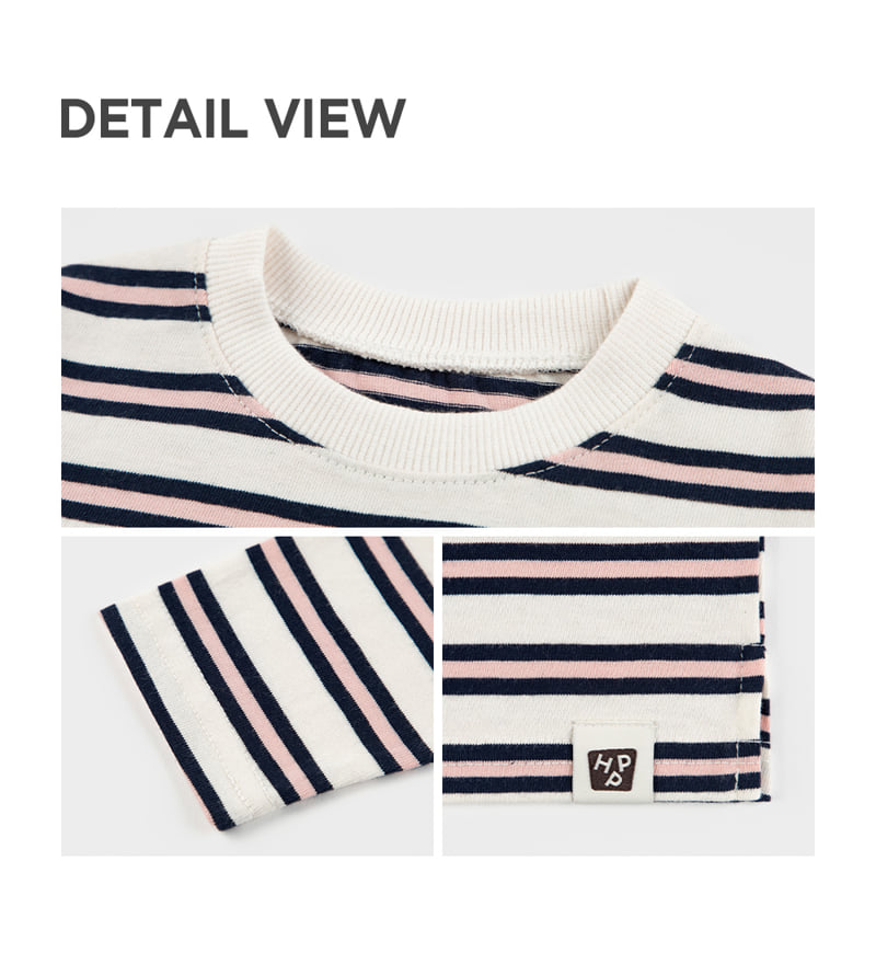 Kids Clara - Korean Baby Fashion - #smilingbaby - Colby Striped Baby Tee - 5