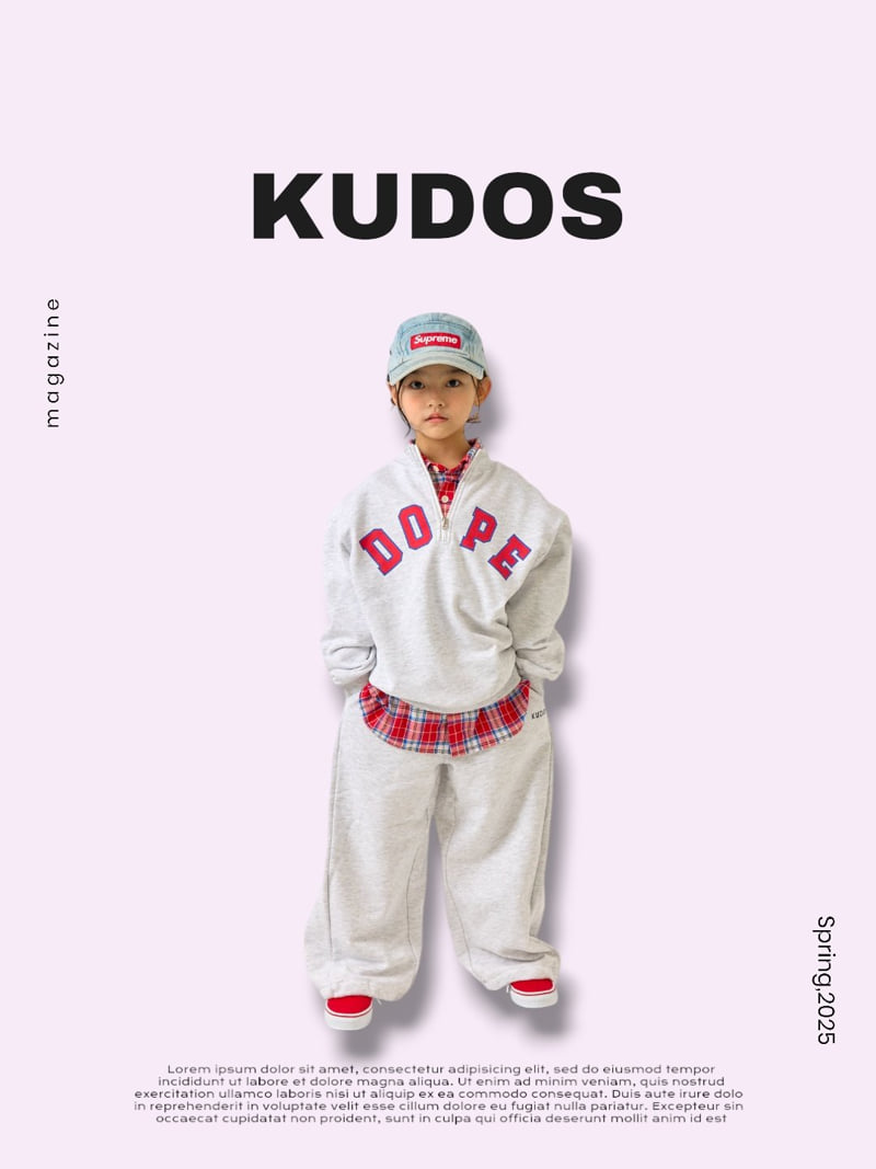 Kudos - Korean Children Fashion - #Kfashion4kids - Half Zip-Up Sweatshirts