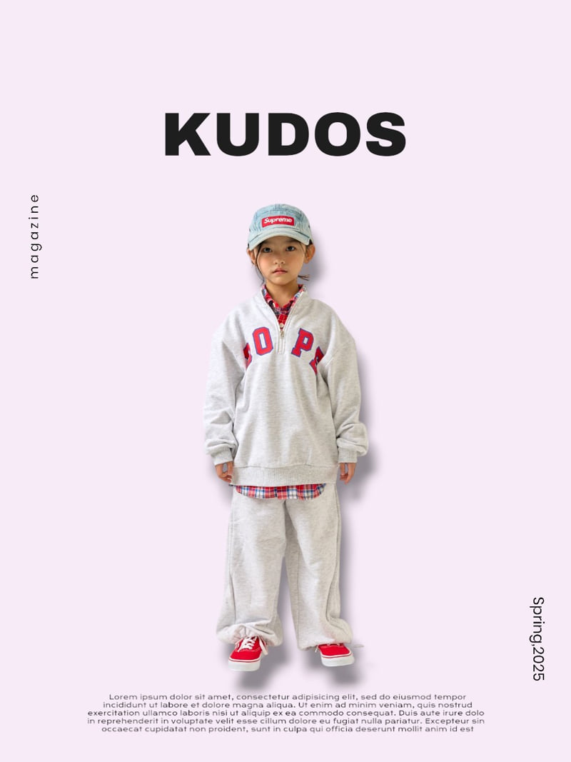 Kudos - Korean Children Fashion - #childofig - Half Zip-Up Sweatshirts - 6
