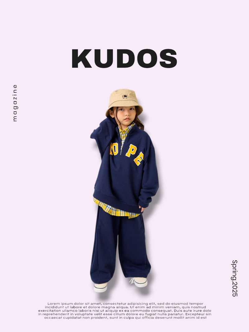 Kudos - Korean Children Fashion - #fashionkids - Half Zip-Up Sweatshirts - 11