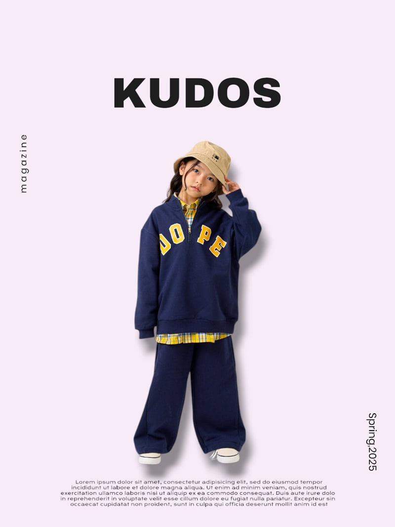 Kudos - Korean Children Fashion - #kidsshorts - Half Zip-Up Sweatshirts - 12