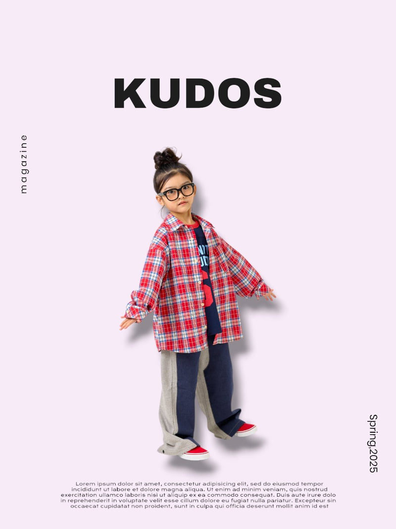 Kudos - Korean Children Fashion - #todddlerfashion - Denim Double Knit Sweat Pants - 12