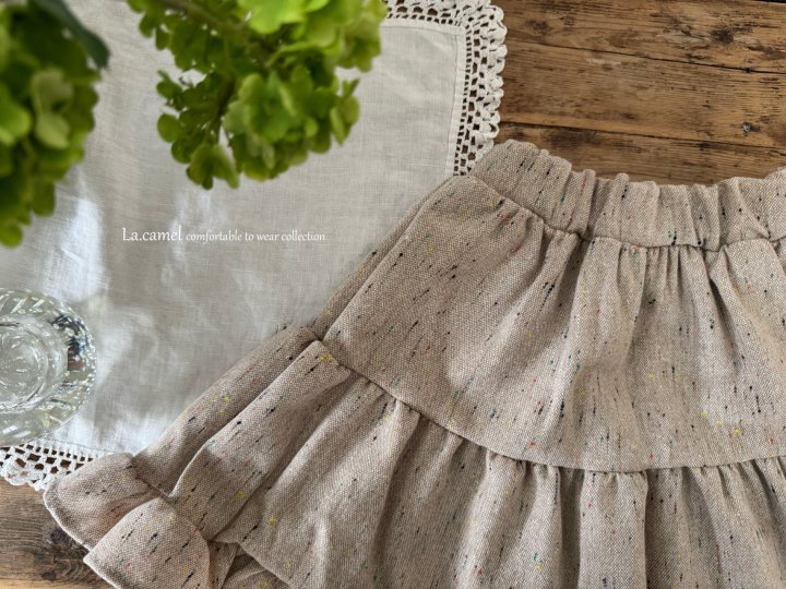 La Camel - Korean Children Fashion - #childofig - Tweed Skirt - 7