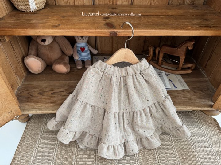 La Camel - Korean Children Fashion - #discoveringself - Tweed Skirt - 10
