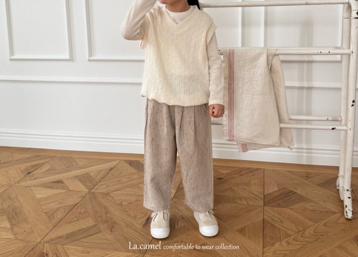 La Camel - Korean Children Fashion - #magicofchildhood - Tweed Pants - 5