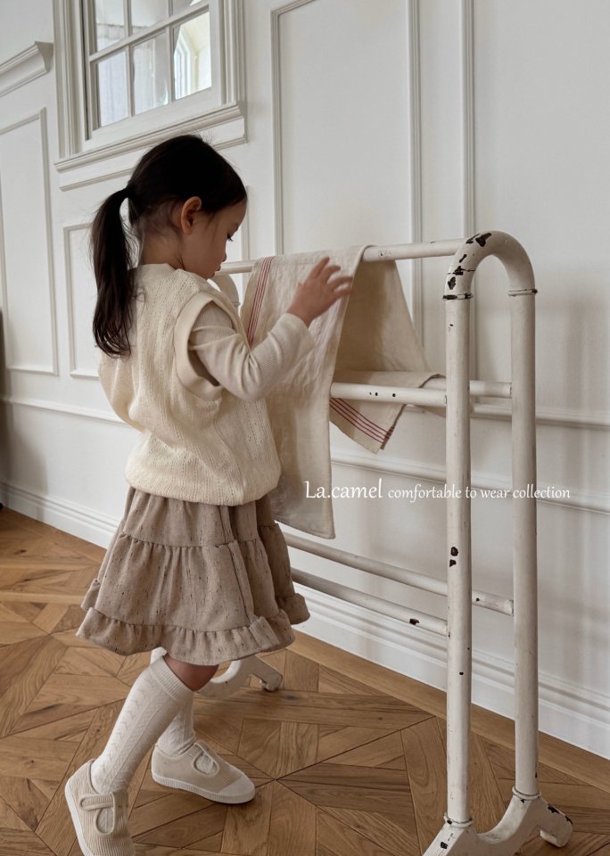 La Camel - Korean Children Fashion - #magicofchildhood - Tweed Skirt - 3