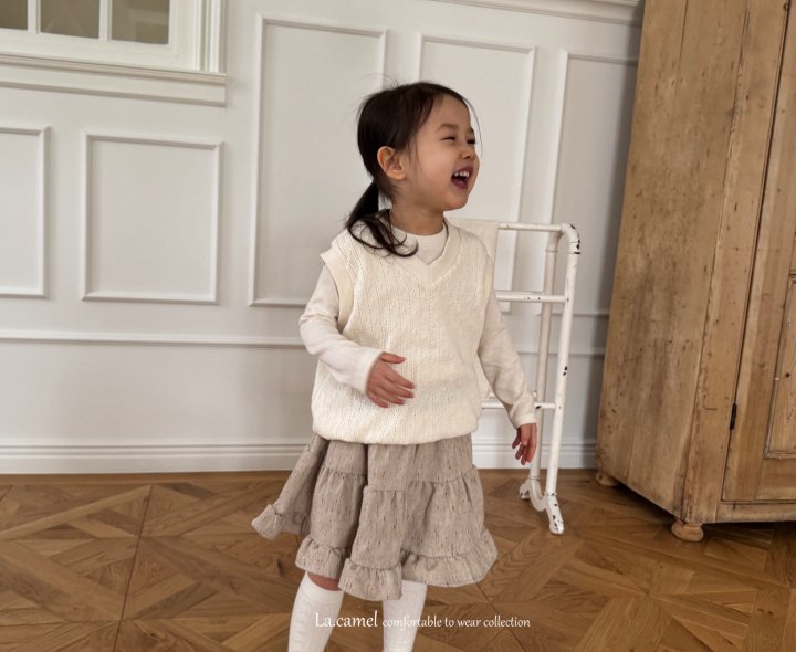 La Camel - Korean Children Fashion - #magicofchildhood - Tweed Skirt - 4