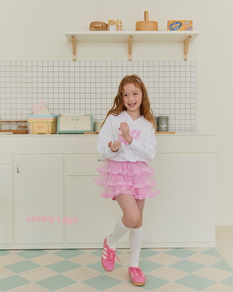 Lago - Korean Children Fashion - #Kfashion4kids - Lace Raglan Sweatshirts - 5