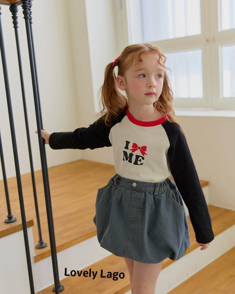 Lago - Korean Children Fashion - #Kfashion4kids - Denim Balloon Skirt Pants - 7