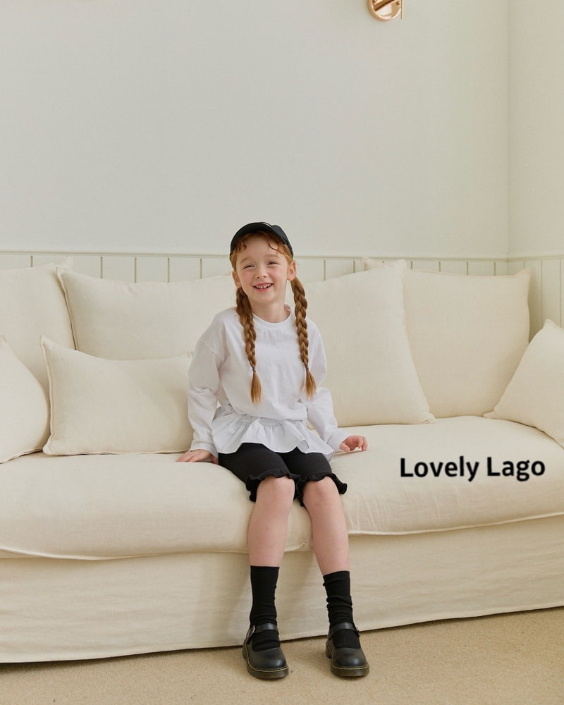 Lago - Korean Children Fashion - #childrensboutique - Shirring Frill Long Tee - 8