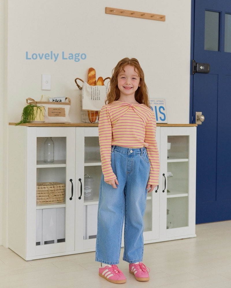 Lago - Korean Children Fashion - #childrensboutique - Heart Pocket Denim Pants - 5