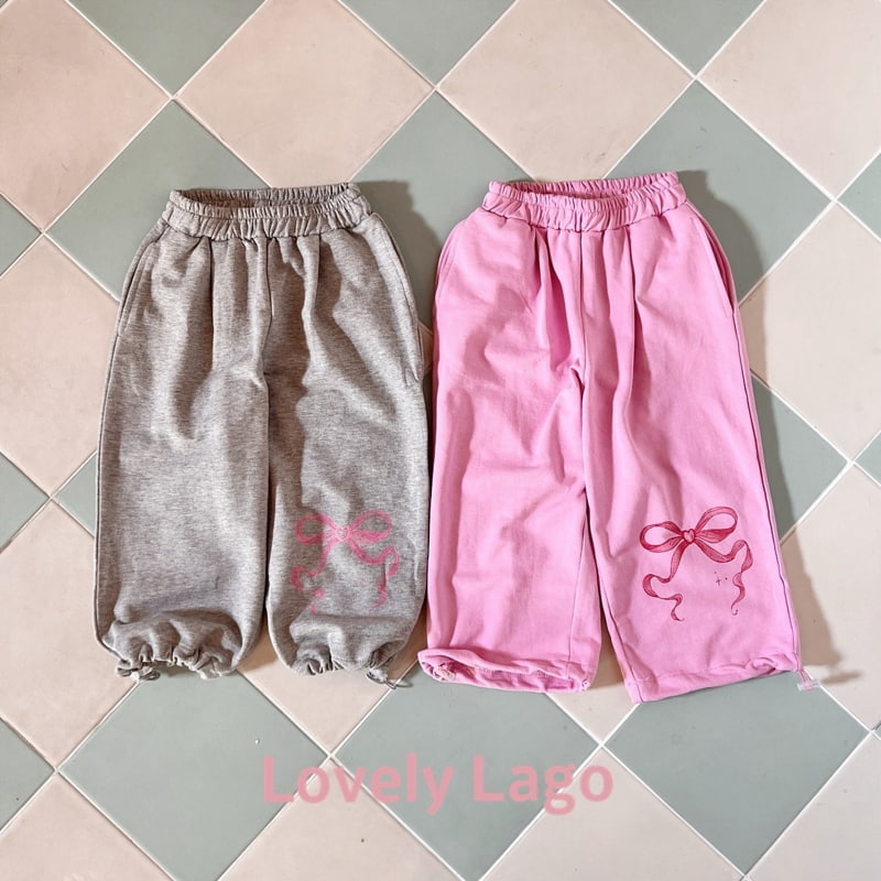 Lago - Korean Children Fashion - #childrensboutique - Ribbon String Pants