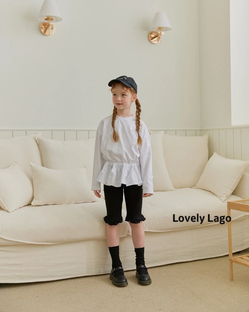 Lago - Korean Children Fashion - #designkidswear - Shirring Frill Long Tee - 9