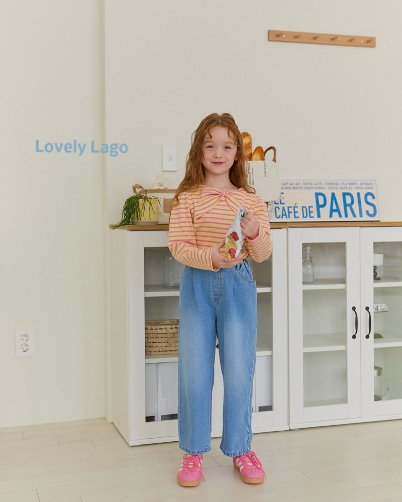 Lago - Korean Children Fashion - #designkidswear - Heart Pocket Denim Pants - 6