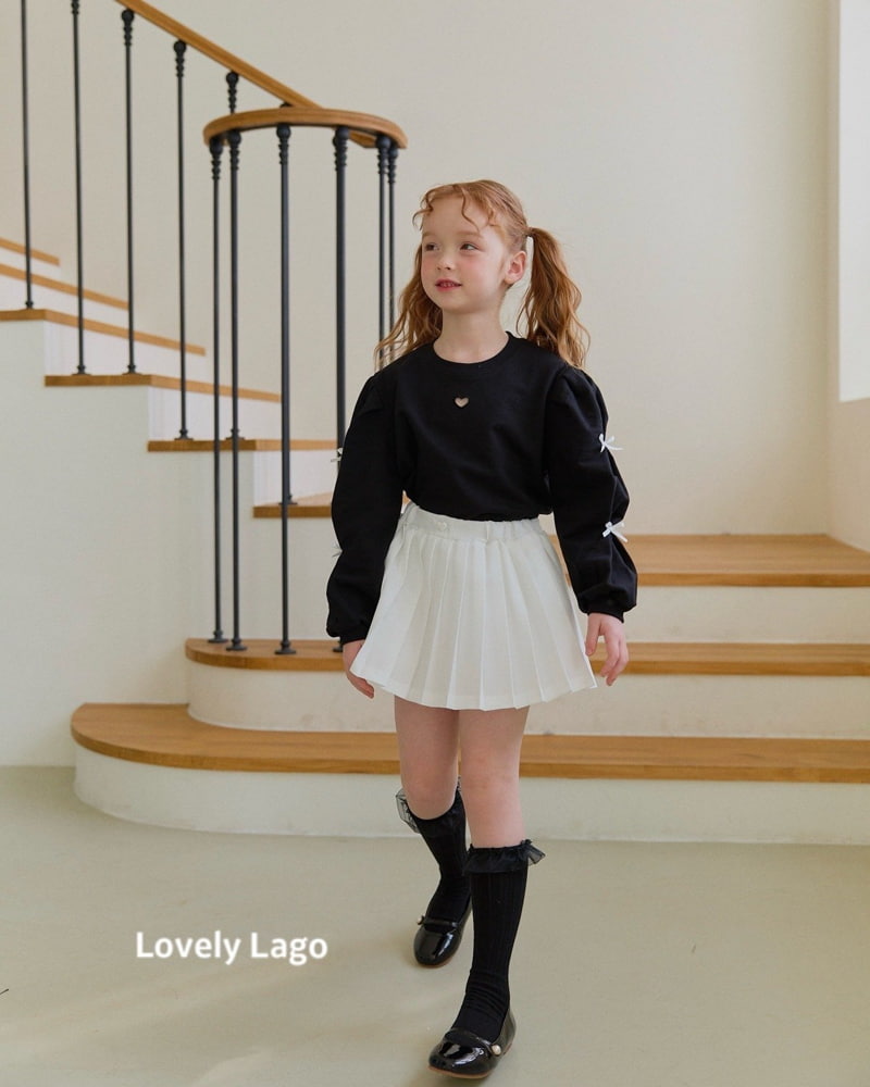 Lago - Korean Children Fashion - #discoveringself - Pleats Heart Button Skirt - 9