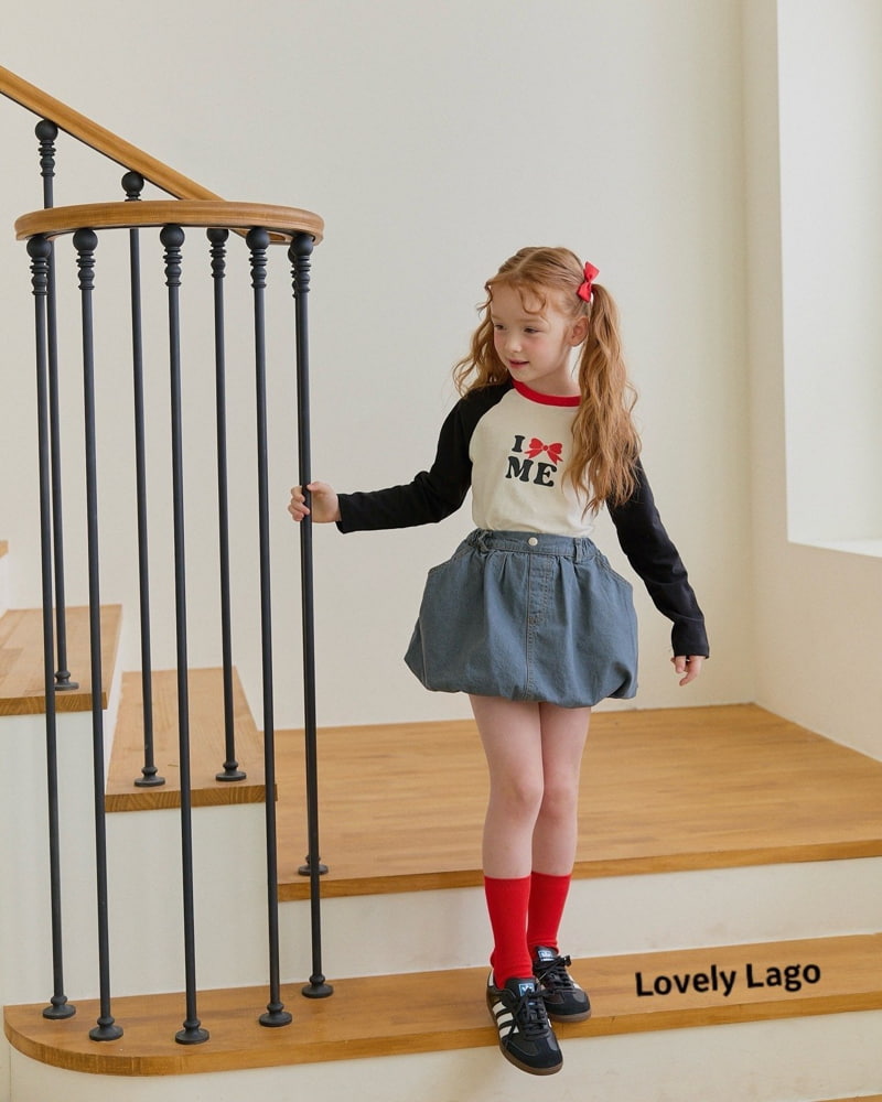 Lago - Korean Children Fashion - #discoveringself - Denim Balloon Skirt Pants - 2