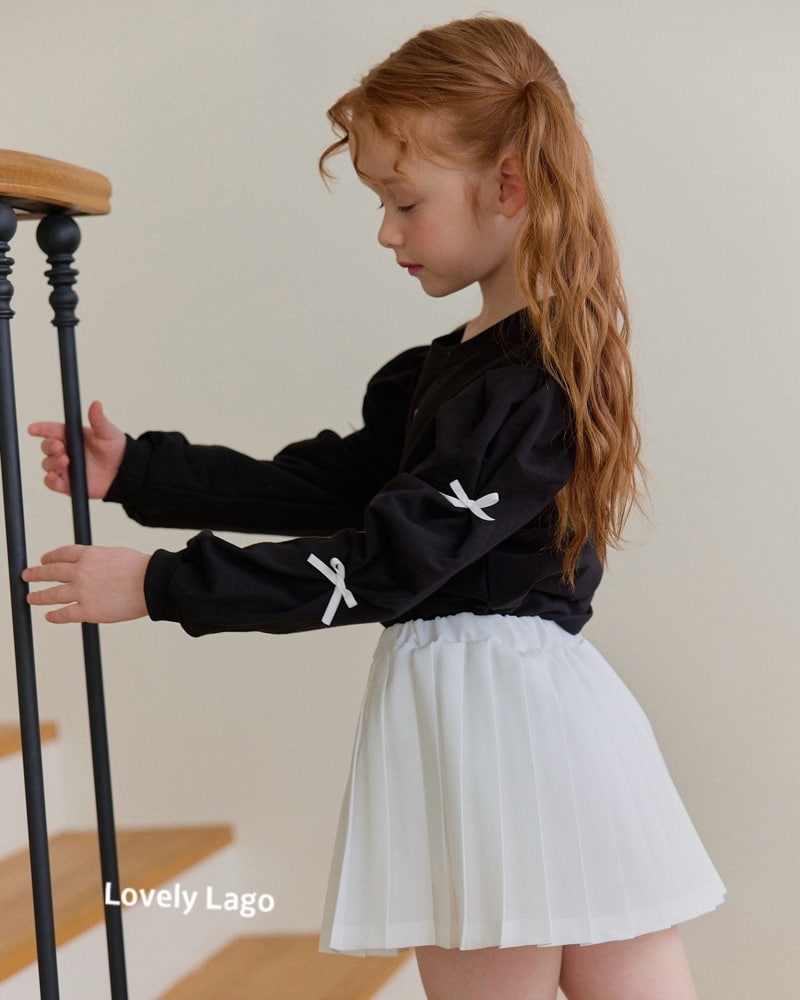 Lago - Korean Children Fashion - #fashionkids - Pleats Heart Button Skirt - 10