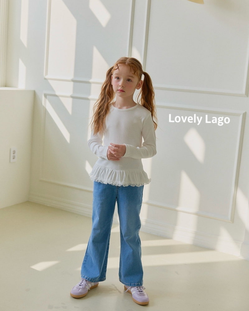 Lago - Korean Children Fashion - #fashionkids - Span Loose Bootscut Pants - 11
