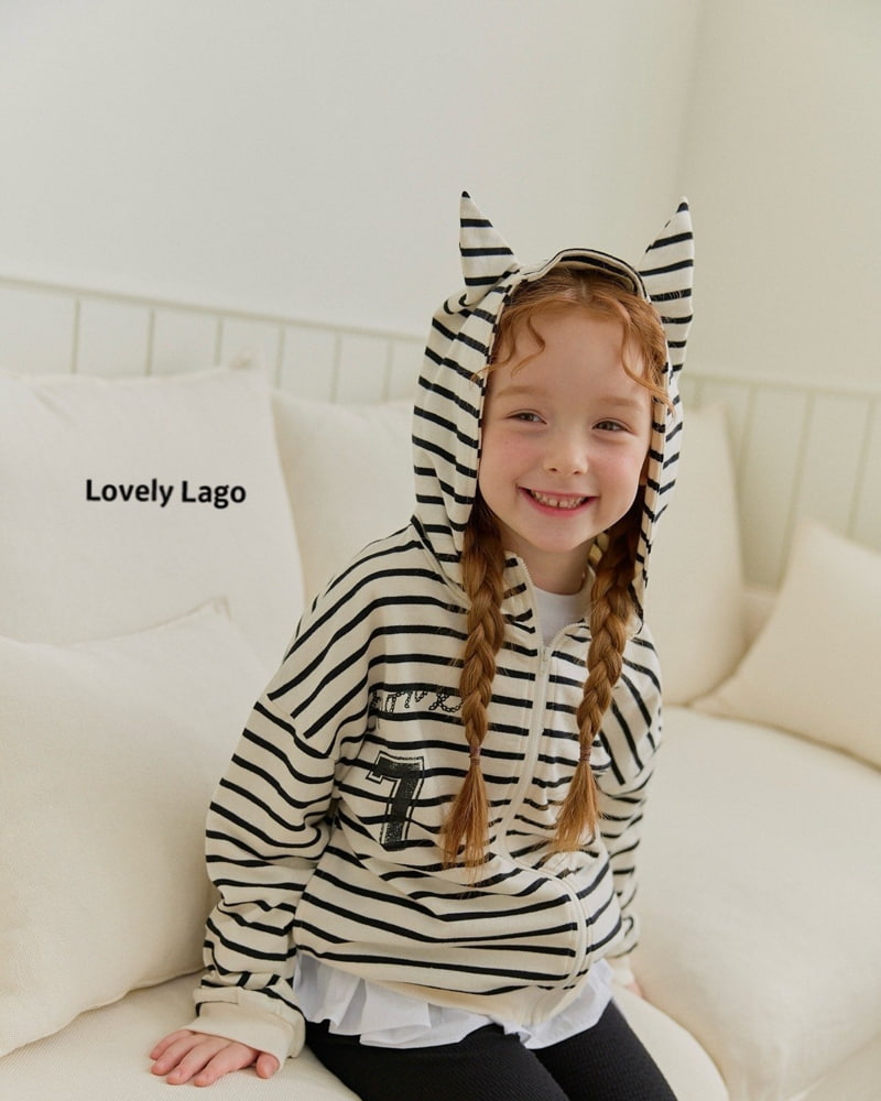 Lago - Korean Children Fashion - #fashionkids - Cat Hood Zip-up Jacket - 2