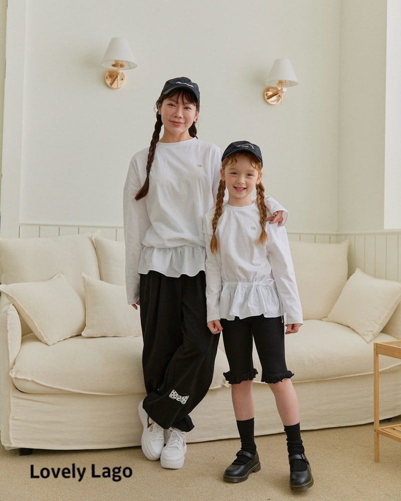 Lago - Korean Children Fashion - #kidsshorts - Shirring Frill Long Tee - 12
