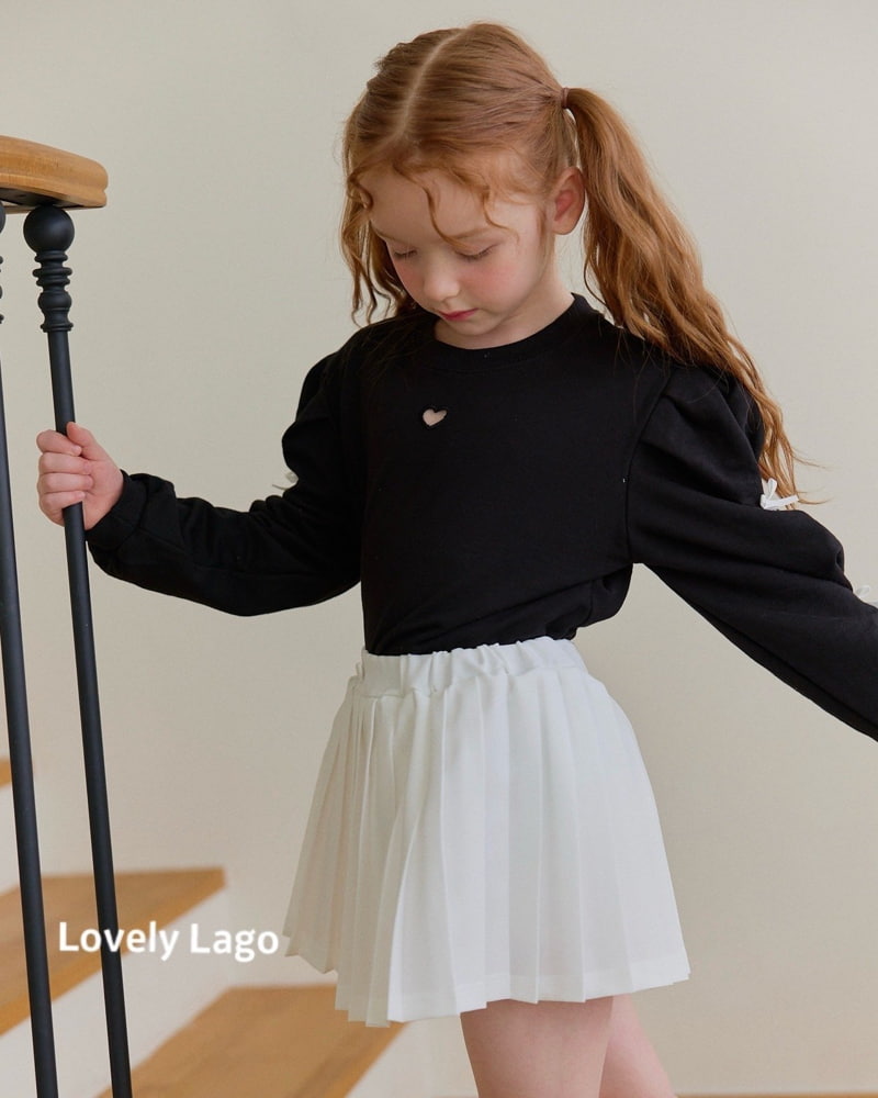 Lago - Korean Children Fashion - #kidsshorts - Pleats Heart Button Skirt - 11