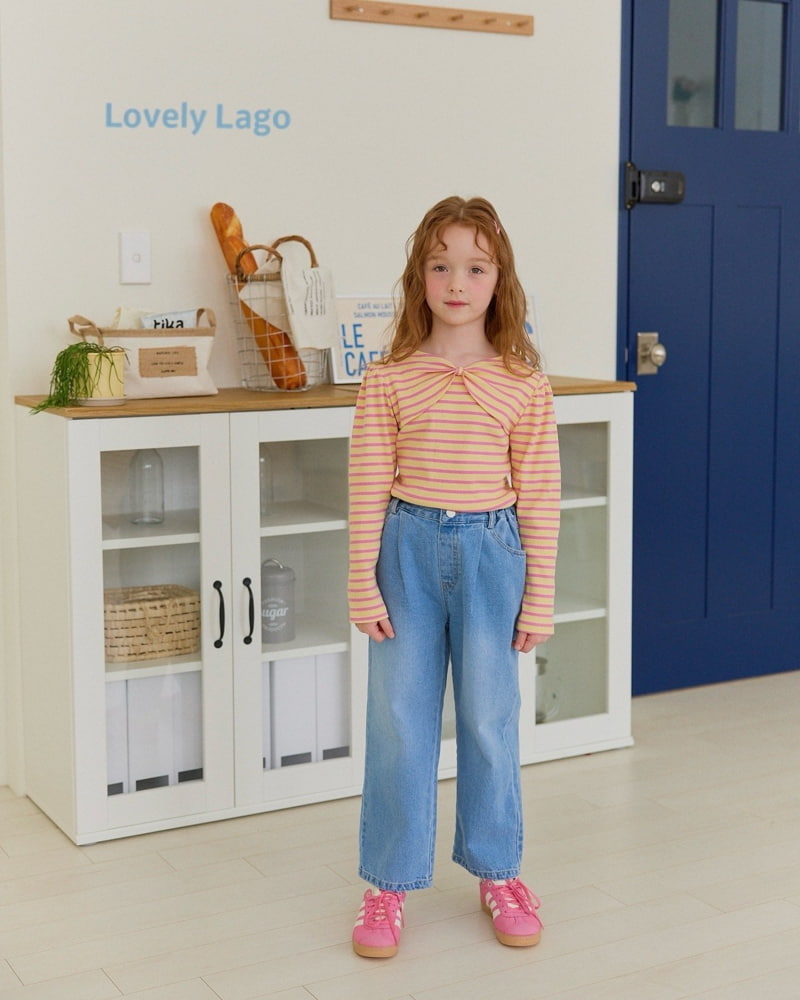 Lago - Korean Children Fashion - #kidsshorts - Heart Pocket Denim Pants - 9