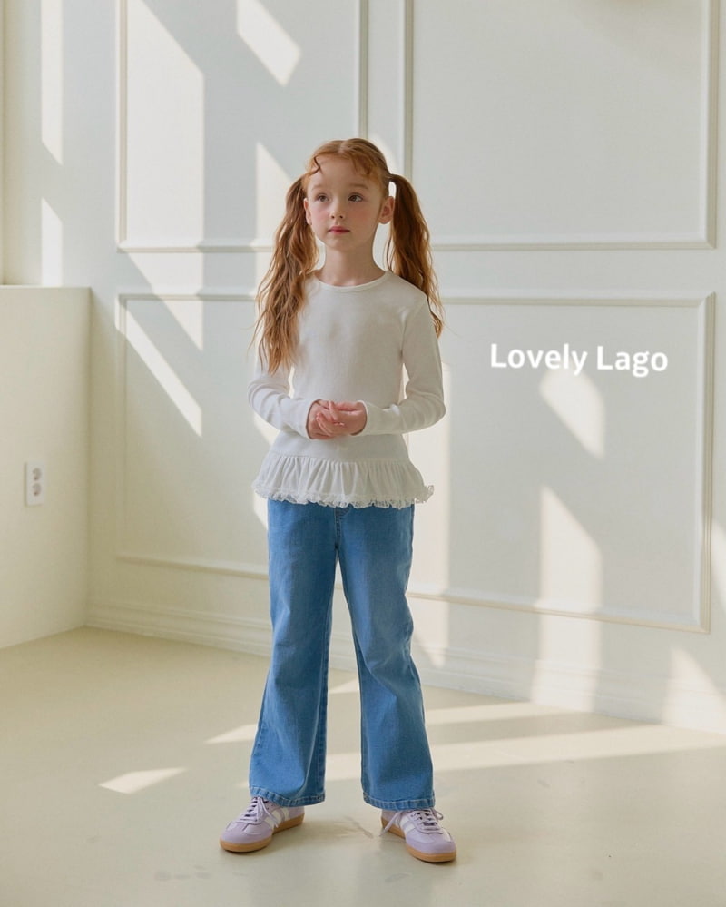 Lago - Korean Children Fashion - #kidsshorts - Span Loose Bootscut Pants - 12