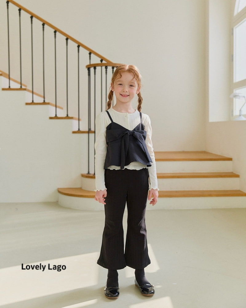 Lago - Korean Children Fashion - #fashionkids - Pocket Rib Bootscut Pants - 4