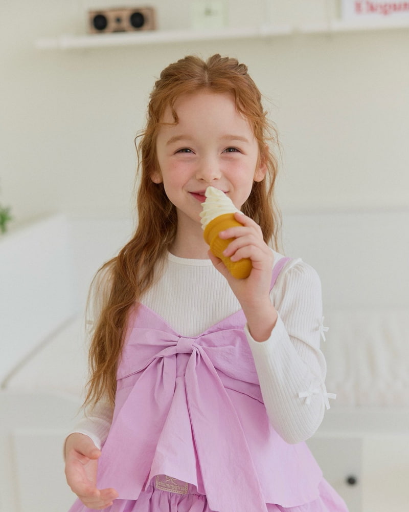 Lago - Korean Children Fashion - #kidsshorts - Smocked Ribbon Blouse
