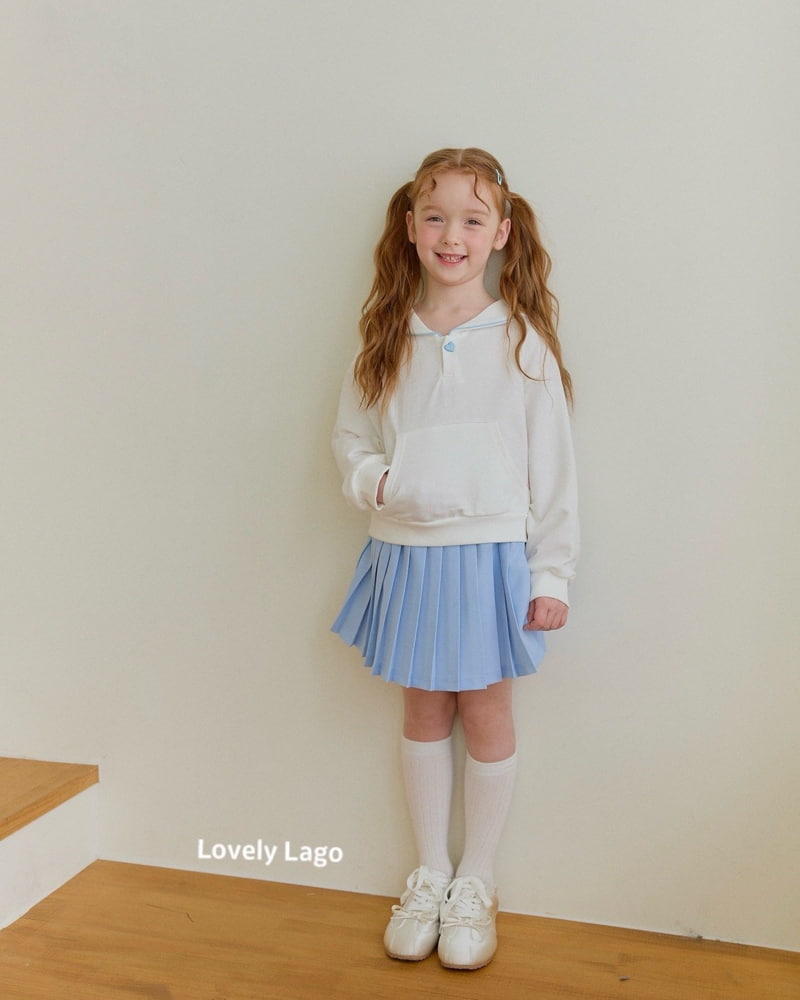Lago - Korean Children Fashion - #kidsstore - Pleats Heart Button Skirt - 12