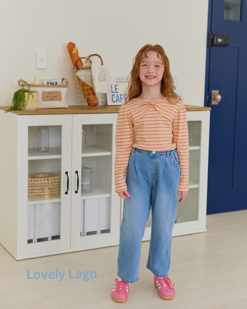 Lago - Korean Children Fashion - #kidsstore - Heart Pocket Denim Pants - 10